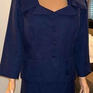 Giorgio Sant Angelo navy blue size 14 ladies suit .